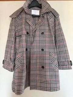 【ZARA】フード付きチェックトレンチコート