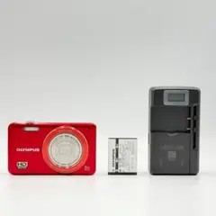 美品・返品保証】オリンパス OLYMPUS VG-120 レッド - メルカリ