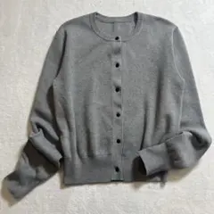 ur’s/クルーネックニットカーディガン/シンプル/定番デザイン/もちもち/M