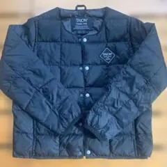 TAION ブラック キルティングコート 120