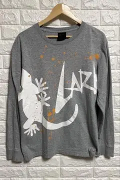 LARKINS ラーキンス　Tシャツ　ペンキデカロゴ　トカゲ　古着サイズＬのサムネイル