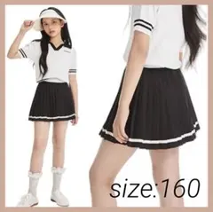 [Barry Banny] キッズ プリーツスカート インナーパンツ付 160