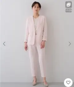 新品 インディヴィ スーツ ジャケット パンツ ブラウス 13号 LL 3点