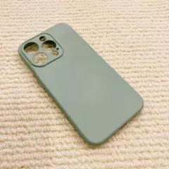 iPhone15 pro ライトシアン スマホケース シリコン