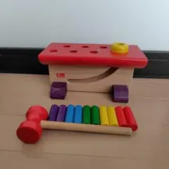 nic 木製 知育玩具 ハンマー付き