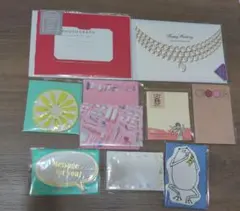 ●未使用●半額以下●古川紙工 学研 誕生日 グリーティングカード9セット