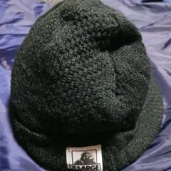 XLARGE ブラックつば付き ニット帽