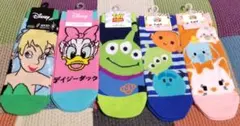 ディズニー　トイストーリー　ツムツム　23-25cm　ソックス　靴下　５足
