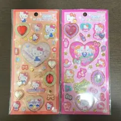 【正規品】ハローキティ　キラキラジュエリーシール　2点セット♡