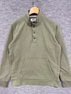 LANDS' END ランズエンド ハーフボタントレーナー スウェット カーキのサムネイル