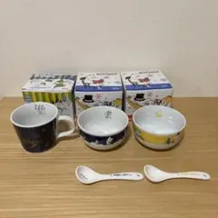 ケンタッキー　ムーミン　スプーン付きボウル2個、スープマグ1個
