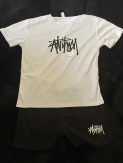 白　STUSSY セットアップ　メンズ　レディース