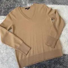 ユニクロ カシミヤ100 ストレッチプルオーバー Vネック ニットセーター