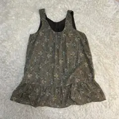 ノースリーブ 花柄 チュニック ワンピース 森ガール フェアリーグランジ y2k