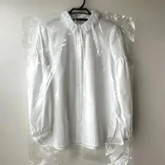 美品】ユナイテッドアローズ チュールカラー 2WAY ブラウス ライト 