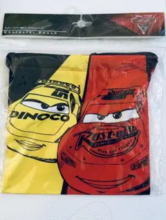 カーズ3 マックィーン＆ラミレス　巾着　Disney キャラクターポーチ