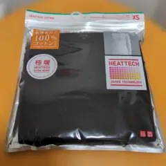 UNIQLO HEATTECH コットンブラック Tシャツ XS