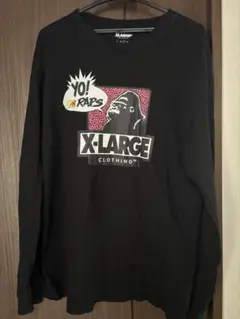 X-LARGE ブラック ロングスリーブ Tシャツ L