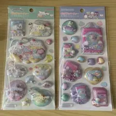 ポップデコパーティ わたあめカプセルシール シナモン はぴだんぶい 2枚セット