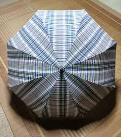 【折りたたみ傘】チェック柄 布製 折りたたみ傘 55㎝