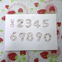 ★セール★【ハンドメイド】消しゴムはんこ　数字
