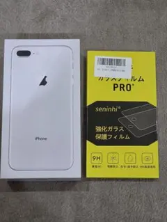 iPhone 8 Plus 256G docomo SIMフリーとガラスフィルム