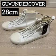 新品未使用 GU undercover ジップ ハイカット スニーカー 白　28のサムネイル