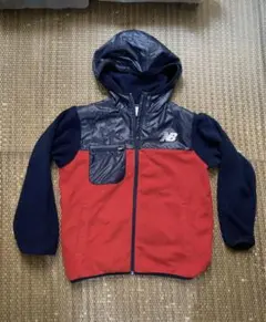 New Balance フード付きジャケット ネイビー/レッド