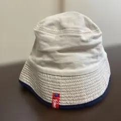 ベージュ　チューリップハット フリーサイズ