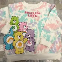 H&M ケアベア トレーナー タイダイ柄　2〜4Y 90〜100㎝程