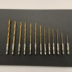 ドリル ビット 13本セット 1.5-6.5mm 六角 1/4 シャンク DIY