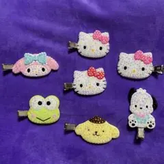 サンリオキャラクター ヘアピン 7個セット