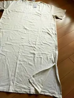 Tシャツロングワンピース　オフホワイト　M　タグ付新品