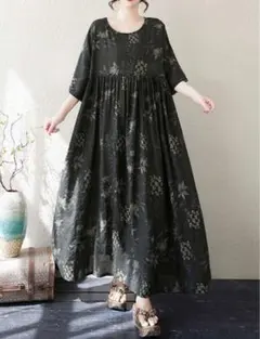 大きいサイズ 3l ロングワンピース