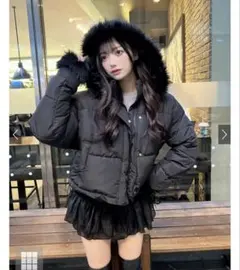 メ*♪様 マルチWayフード付きファーダウンジャケット[kd81]