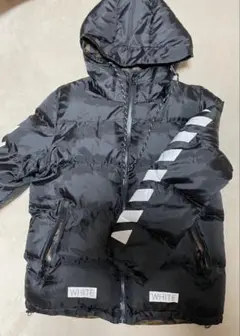 お*ん様 off-white ダウン Off-White Camo ダウンジャケット | ブルー | FARFETCH JP