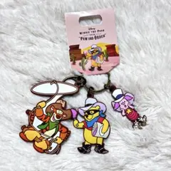 【新品未使用】 ディズニー くまのプーさん 3連ラバーキーホルダー カウボーイ