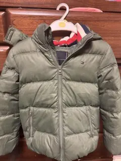 トミーヒルフィガー キッズ ダウンコート オリーブグリーン