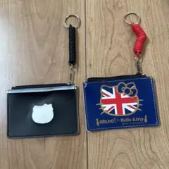 ROUND1キティちゃん　パスケース&コインケース　2個セット