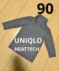 UNIQLO ヒートテック 90cm ボーダー ハイネック