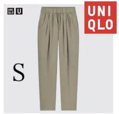UNIQLO スウェットギャザーパンツ　オリーブ　S