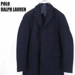 POLO RALPH LAUREN ウール混 チェスターコート 42S ネイビー