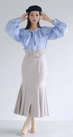 フロントボタンマーメイドスカート　スナイデル