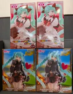 初音ミク チロルミク outdoor フィギュア 2種4体セット