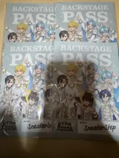 Sneaker Step すにすて　すとふぇす　バックステージパス風ステッカー