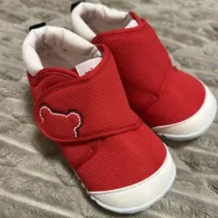 ミキハウス⭐︎ベビーシューズ レッド 12.5㎝
