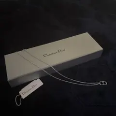 Christian Dior CDロゴネックレス シルバー