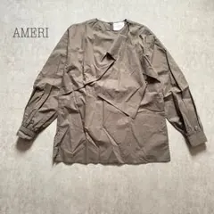 AMERI アメリ ツィストタイブラウス ブラウンのサムネイル