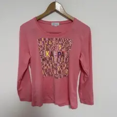 ピンク 長袖Tシャツ Mサイズ グラフィック