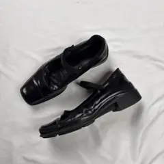 PRADA Mary Jane Square Toe Shoes Black